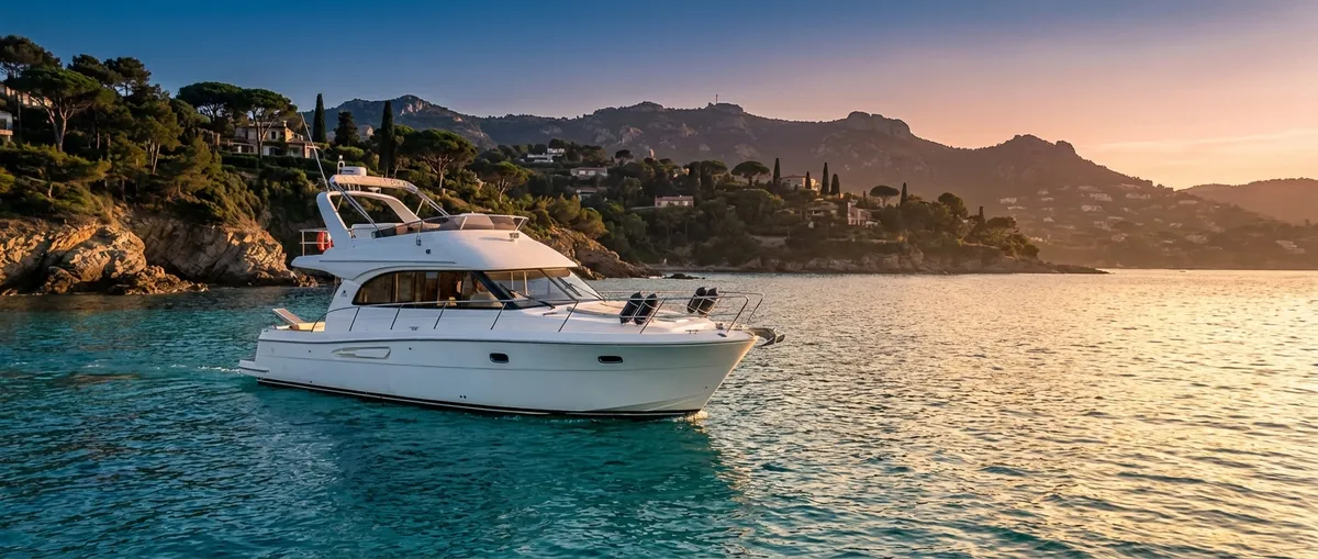 Bateau de plaisance en mer